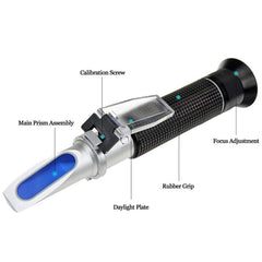 Agriculture Solutions refractometer prism close-up for clear optical surface and accurate readings