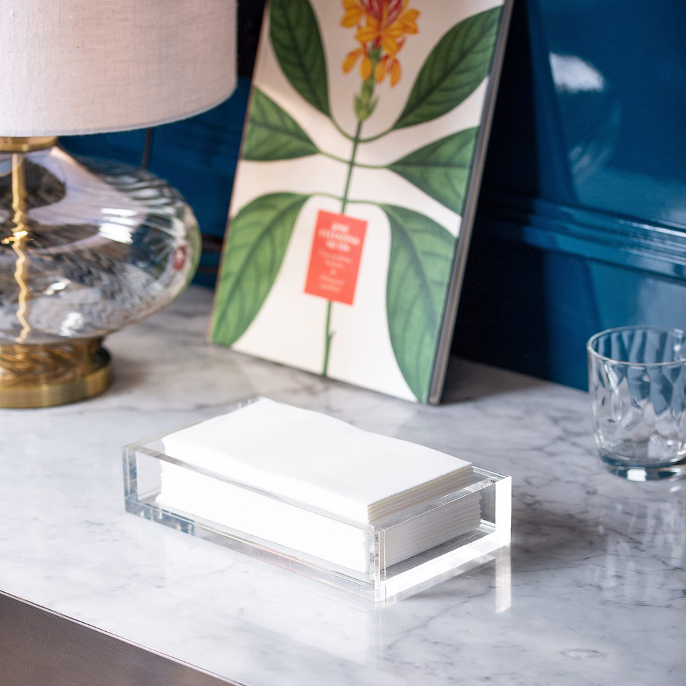 AH AMERICAN HOMESTEAD set at a formal table showing elegant disposable guest towel use