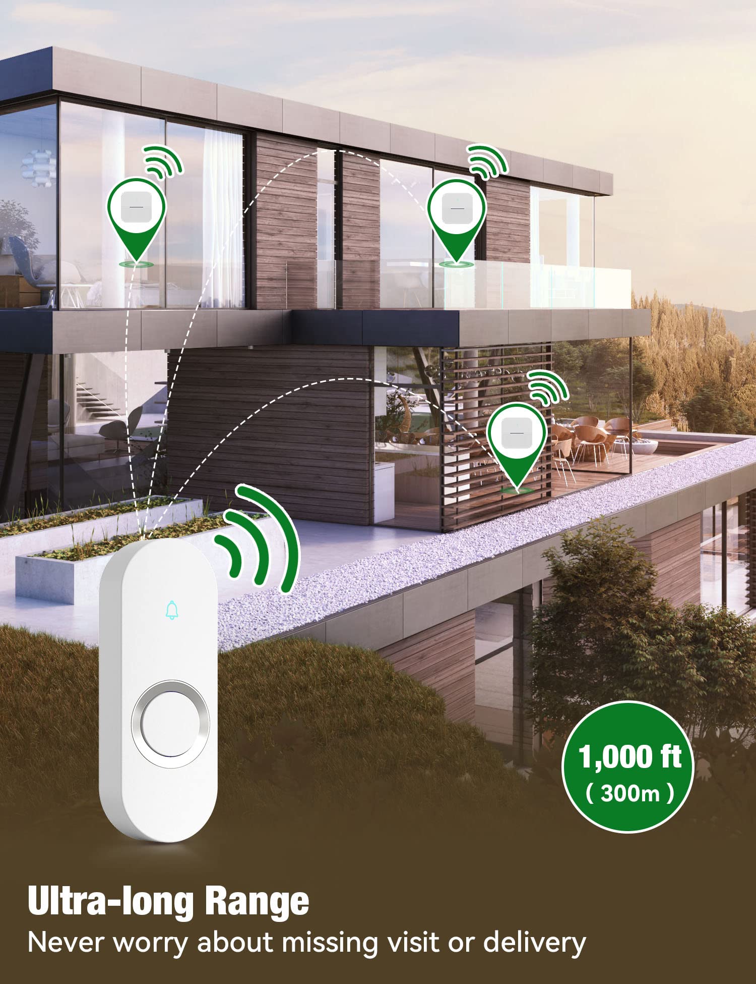 AIDA button close-up texture view revealing waterproof seal, assures outdoor durability