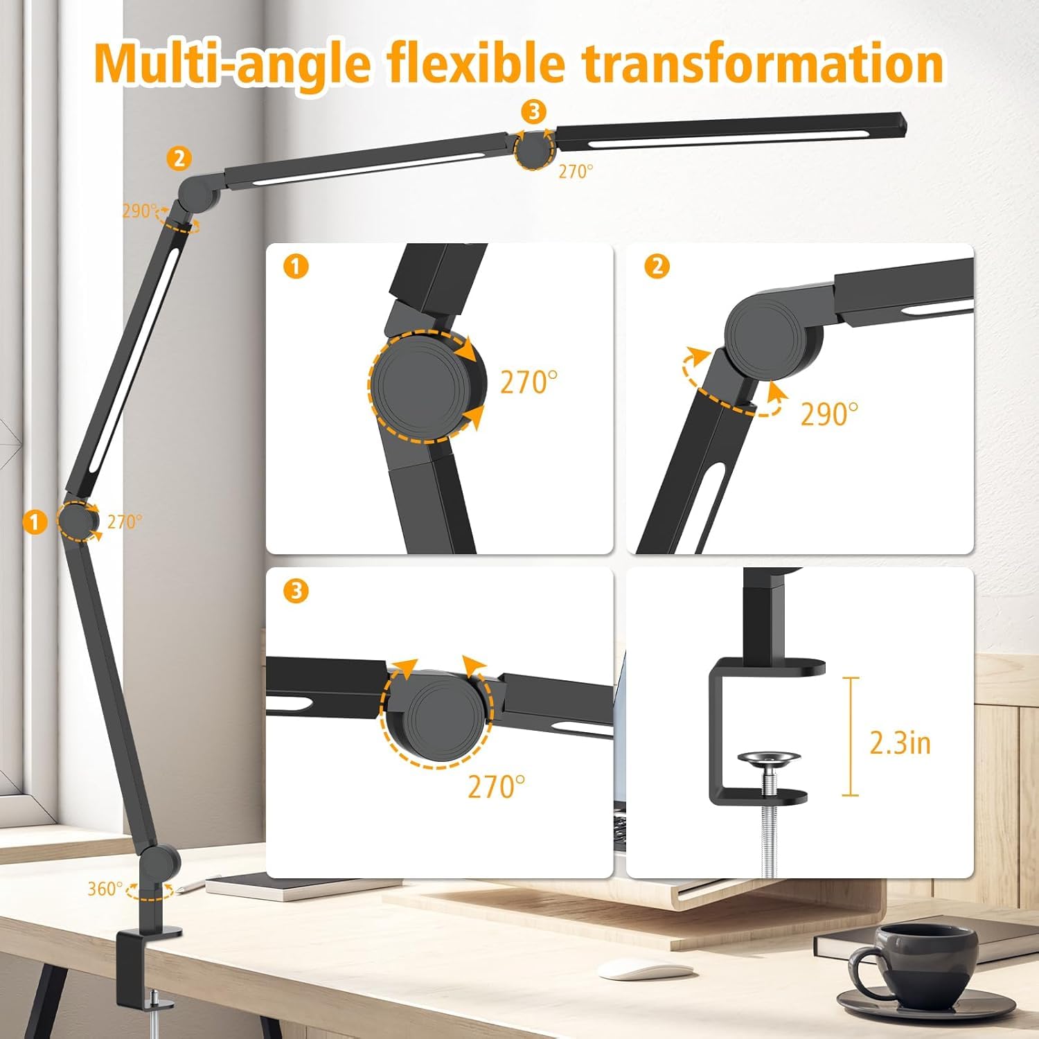 AILBTON on a workspace showing lamp improving visibility and focus