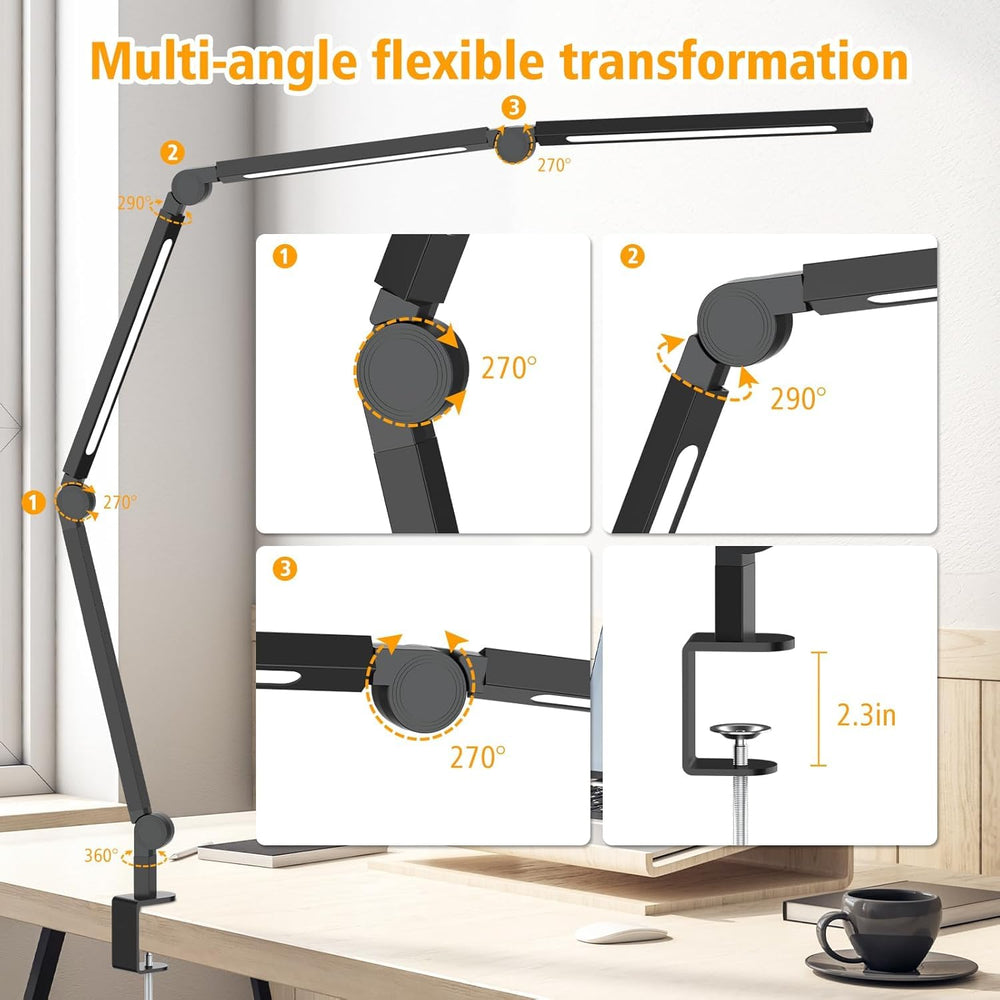 AILBTON on a workspace showing lamp improving visibility and focus