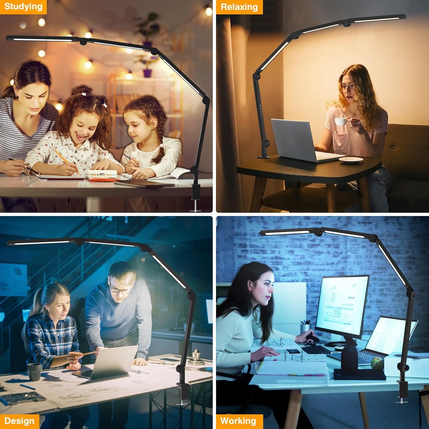 AILBTON lighting modes display warm and cool options for tasks