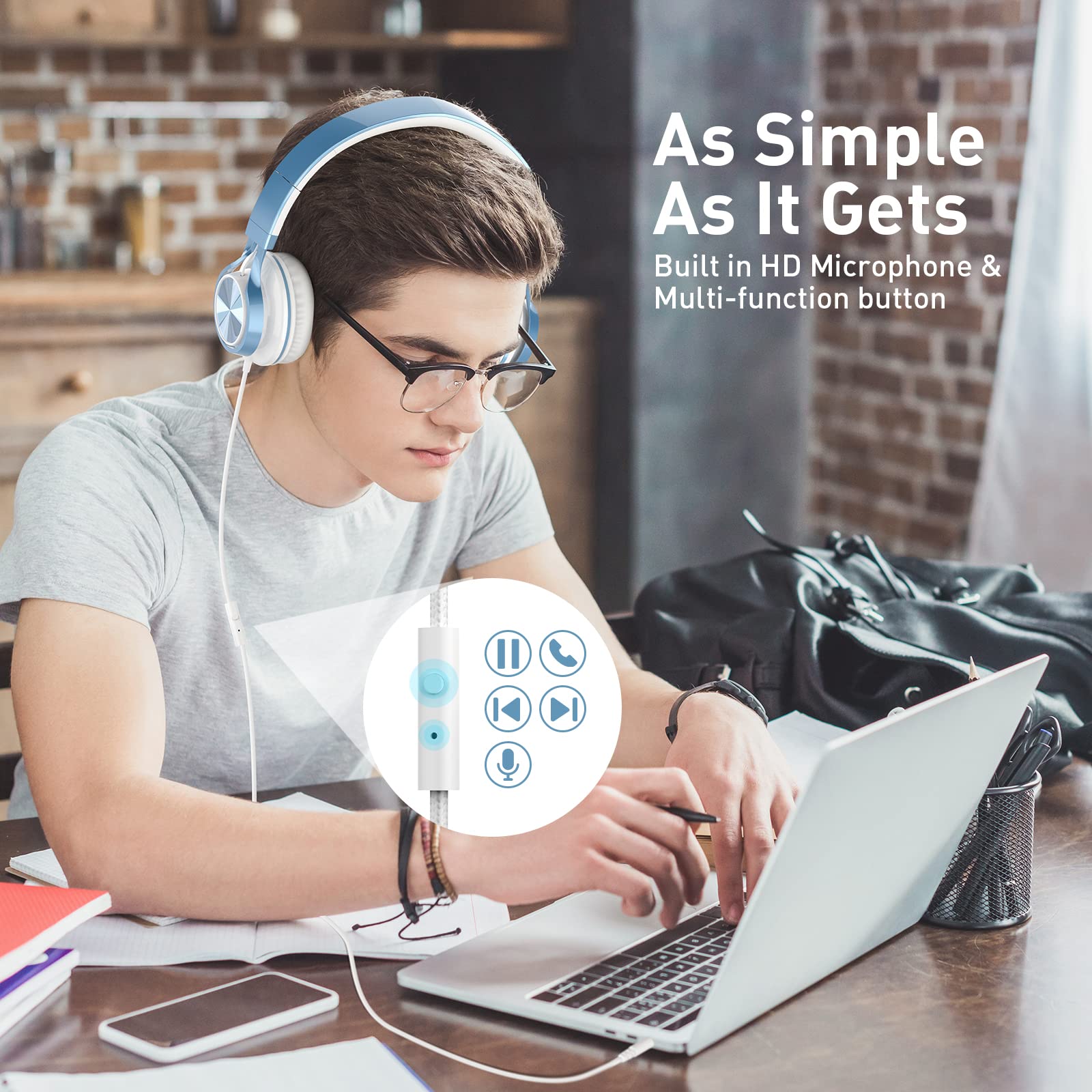 AILIHEN skyblue folded compact for easy storage and travel convenience