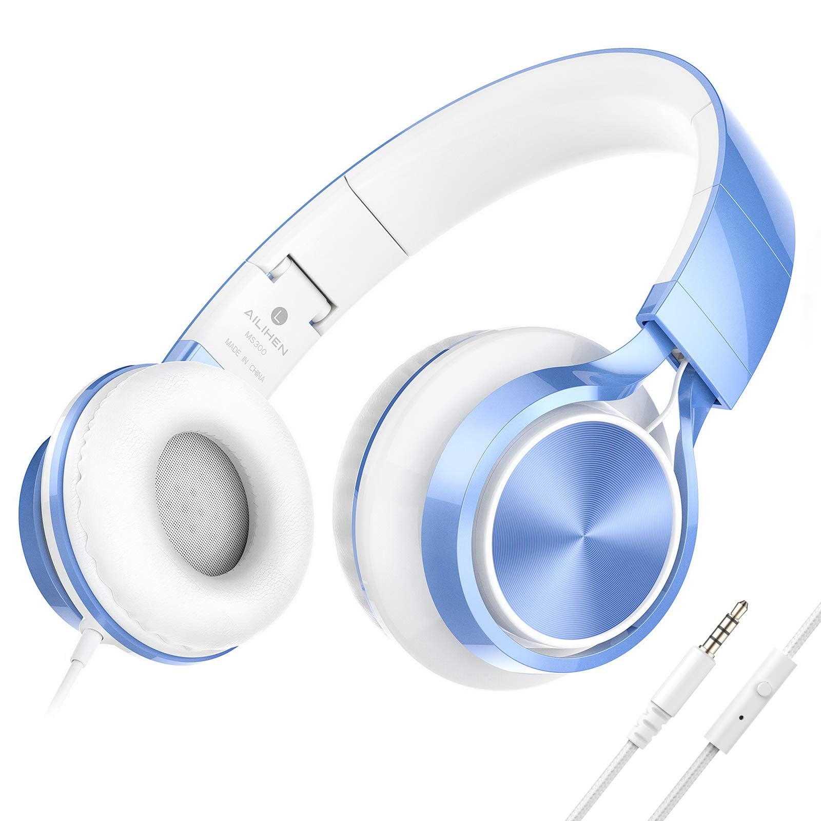 AILIHEN skyblue front view showing stylish glossy finish and kid-friendly design