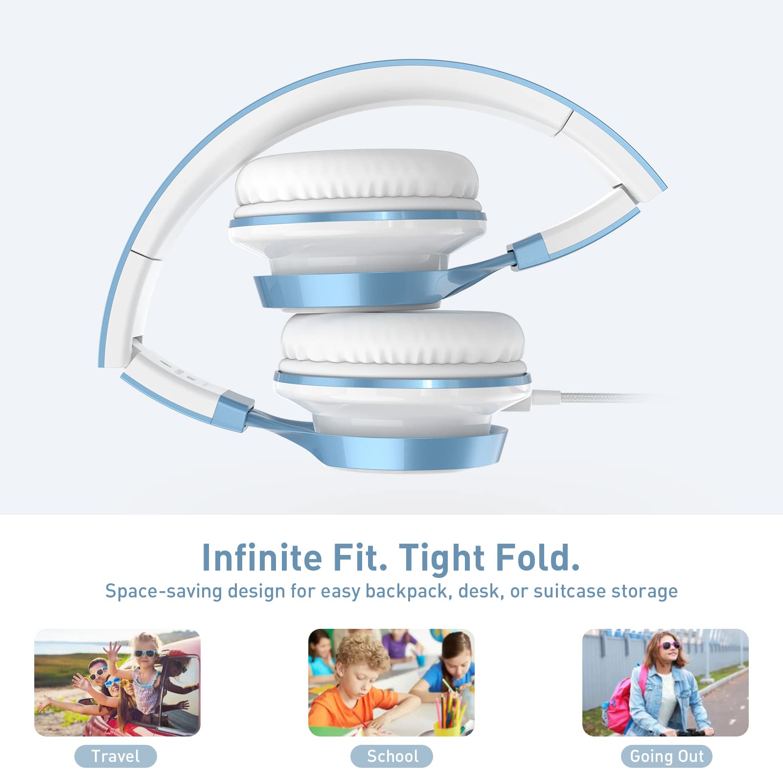 AILIHEN skyblue inline microphone and button for clear hands-free control