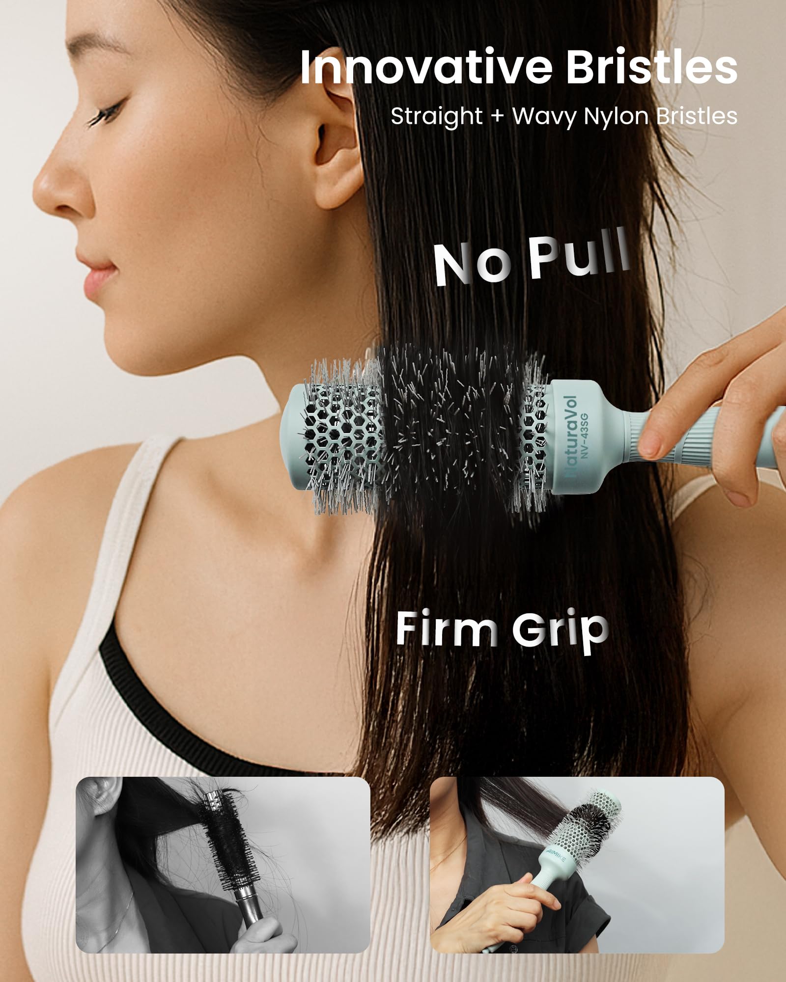 AIMIKE ergonomic handle grip with non-slip finish for comfortable control