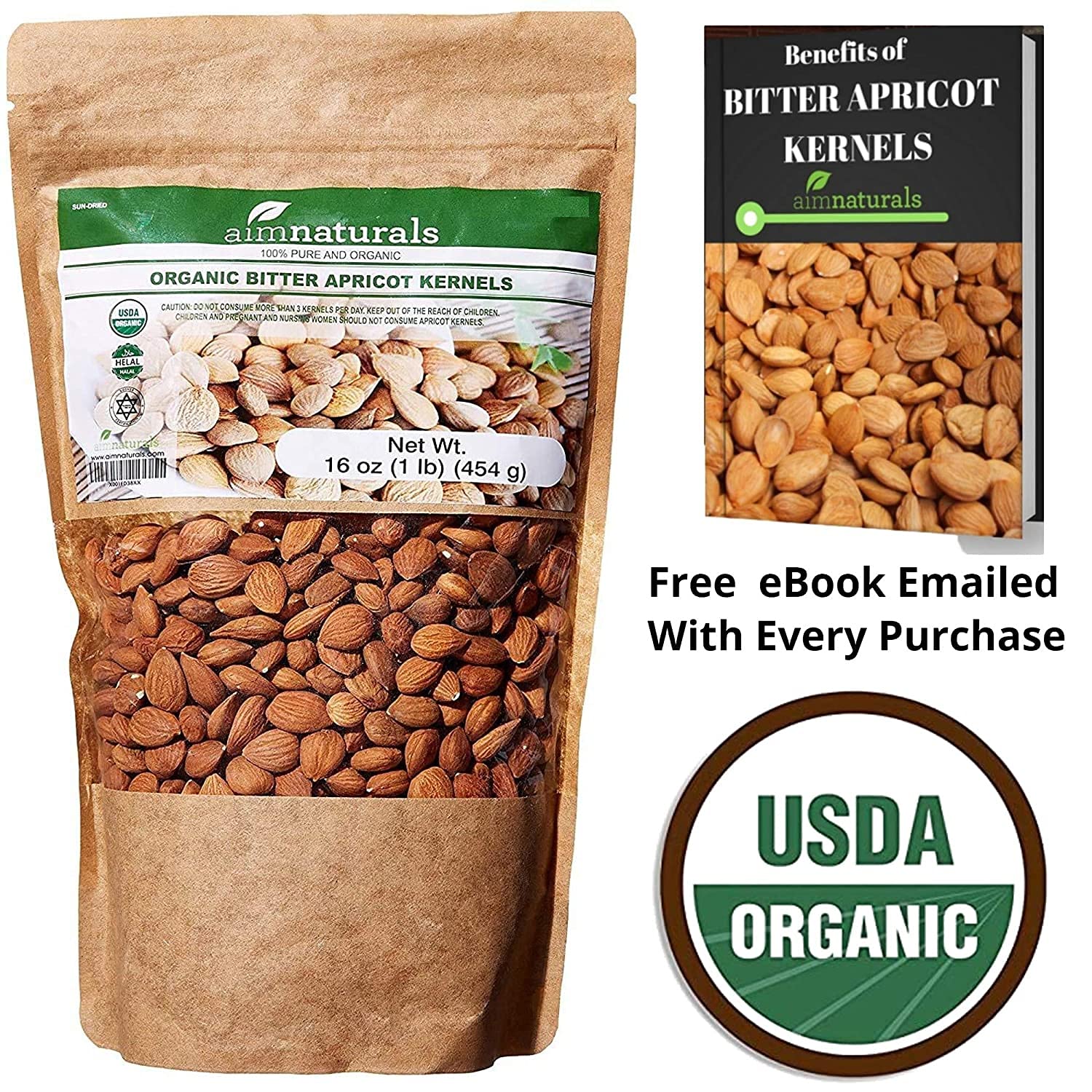 aimnaturals product label with USDA Organic seal for quality reassurance