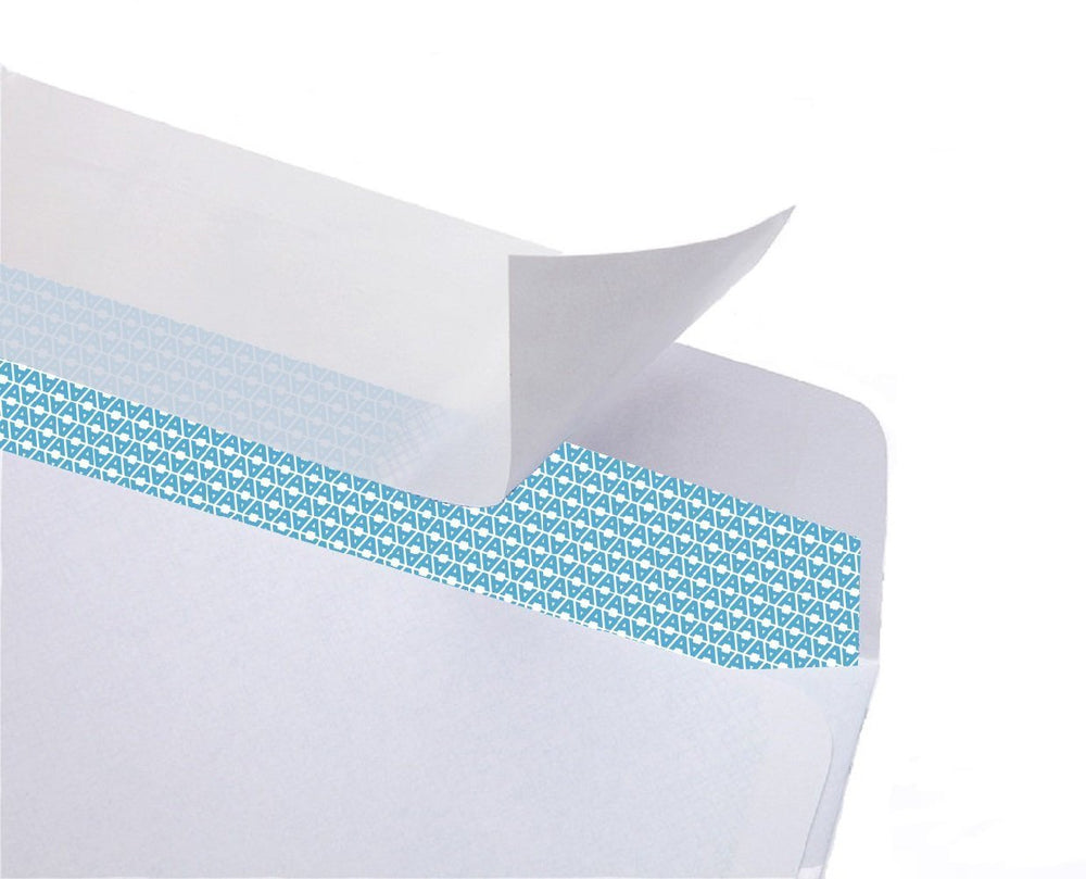 Aimoh peel-and-seal adhesive detail demonstrating a strong quick-seal closure benefit
