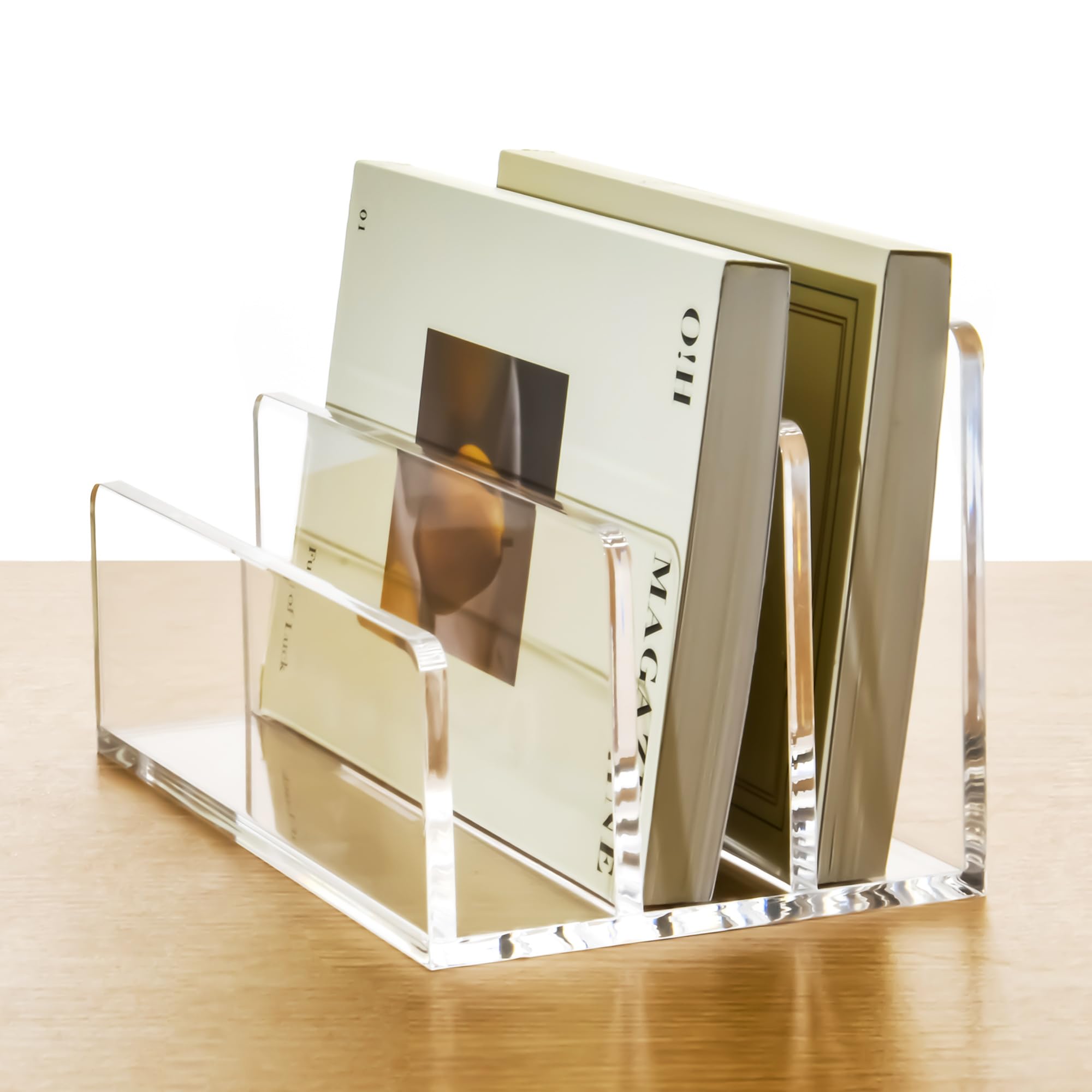 AIMOLLY front view mail holder showing tidy organization benefit