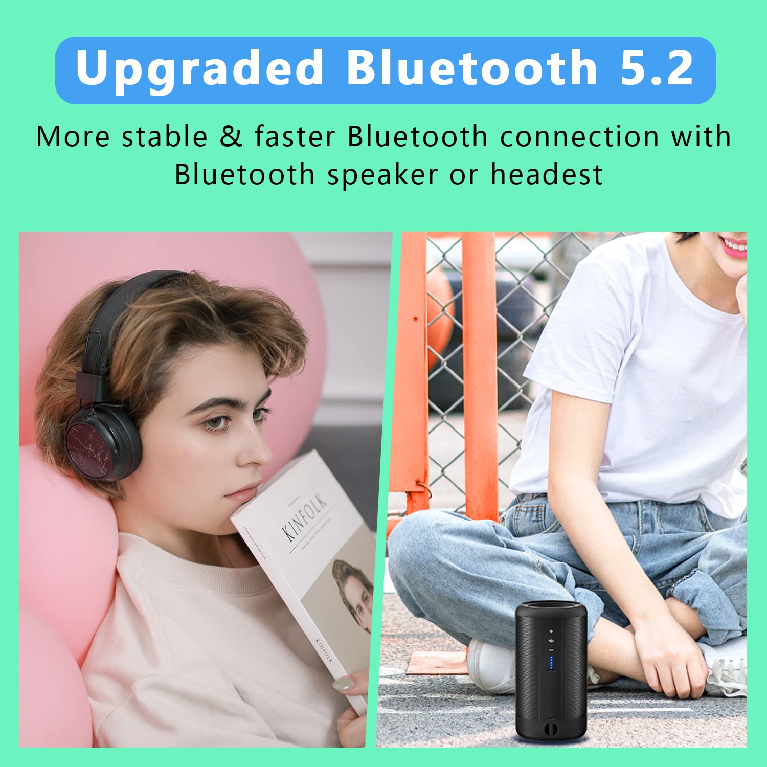 AiMoonsa held in hand to show compact size and lightweight benefit