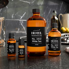 Close-up of Air-Scent label highlighting fragrance notes and IFRA compliance