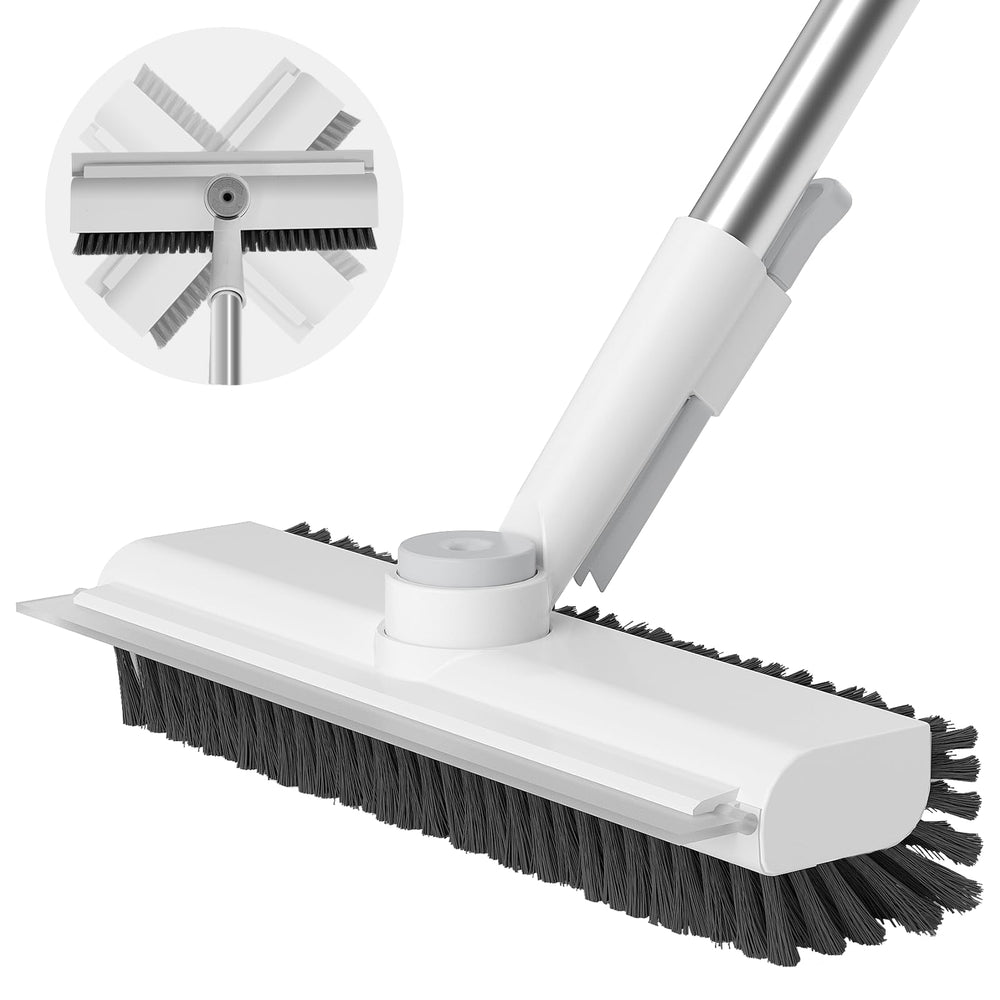 AIR U+ front view of scrub brush showing 3-in-1 head and handle, durable cleaning