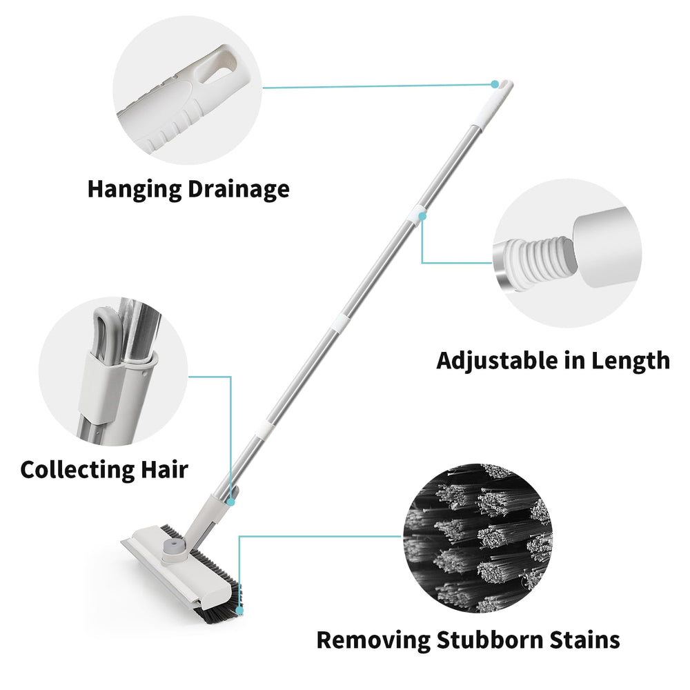 AIR U+ scrubbing shower wall and tub, ergonomic wet-cleaning efficiency