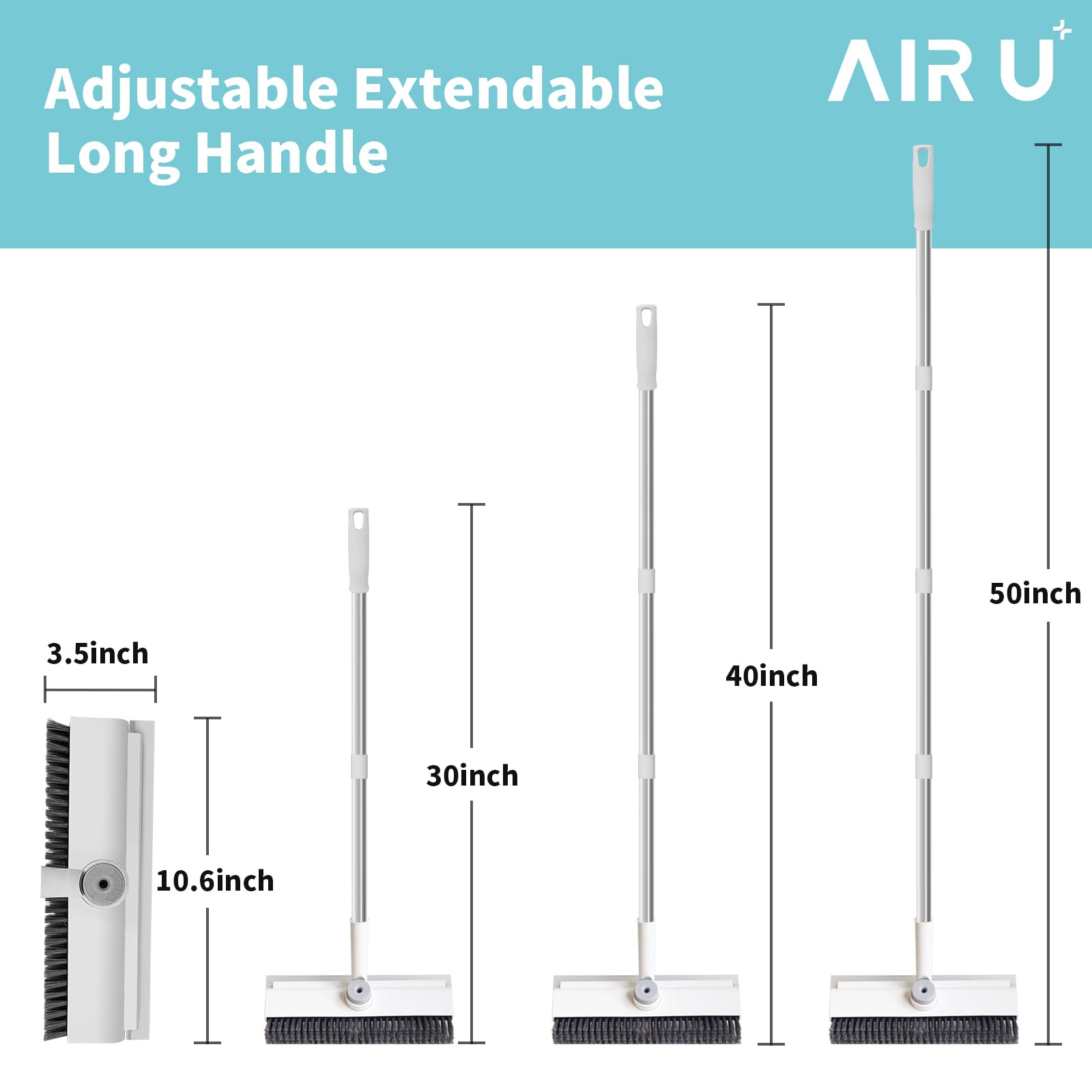 AIR U+ cleaning outdoor patio concrete, heavy-duty debris and water removal