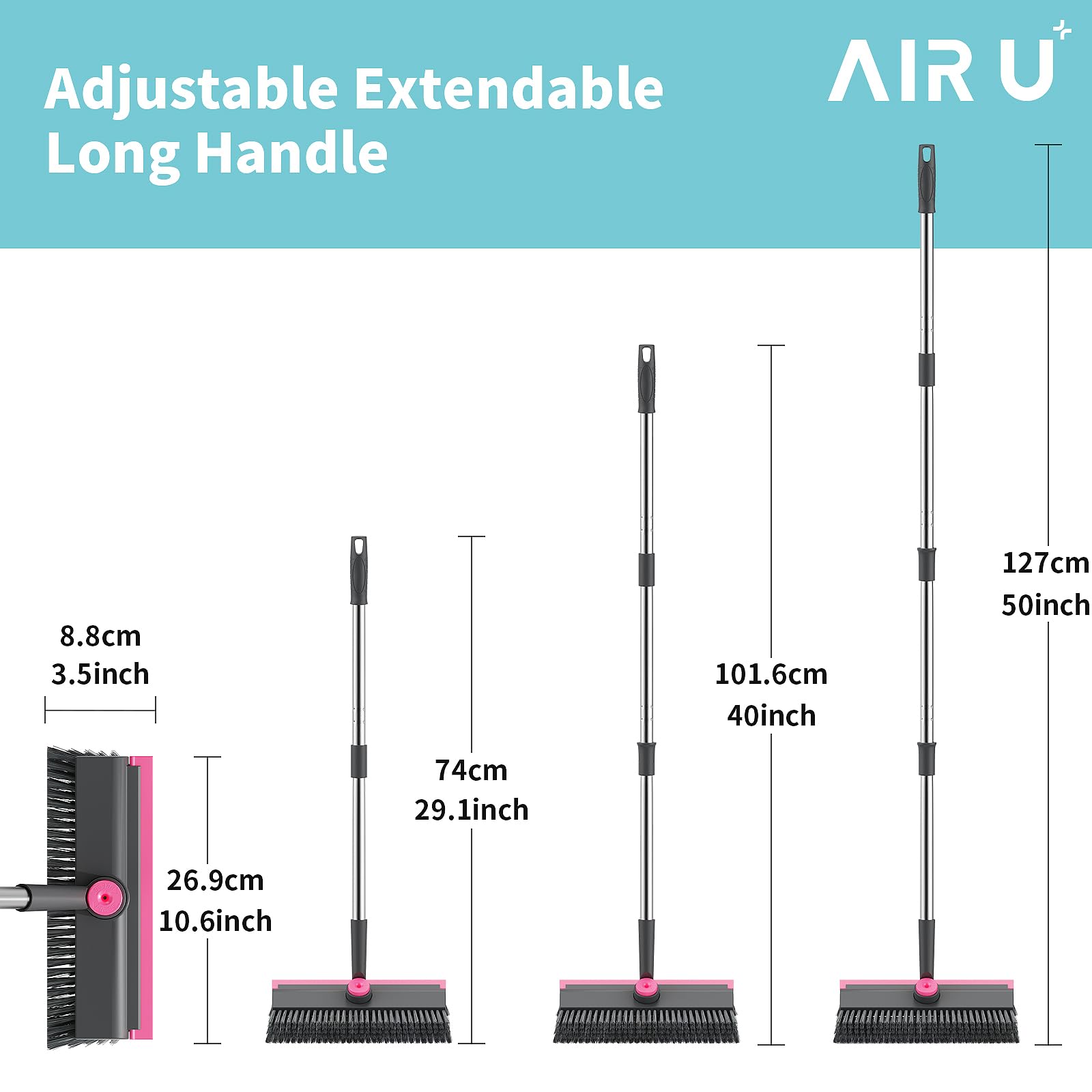 AIR U+ scraper lifting stuck grime for efficient residue removal