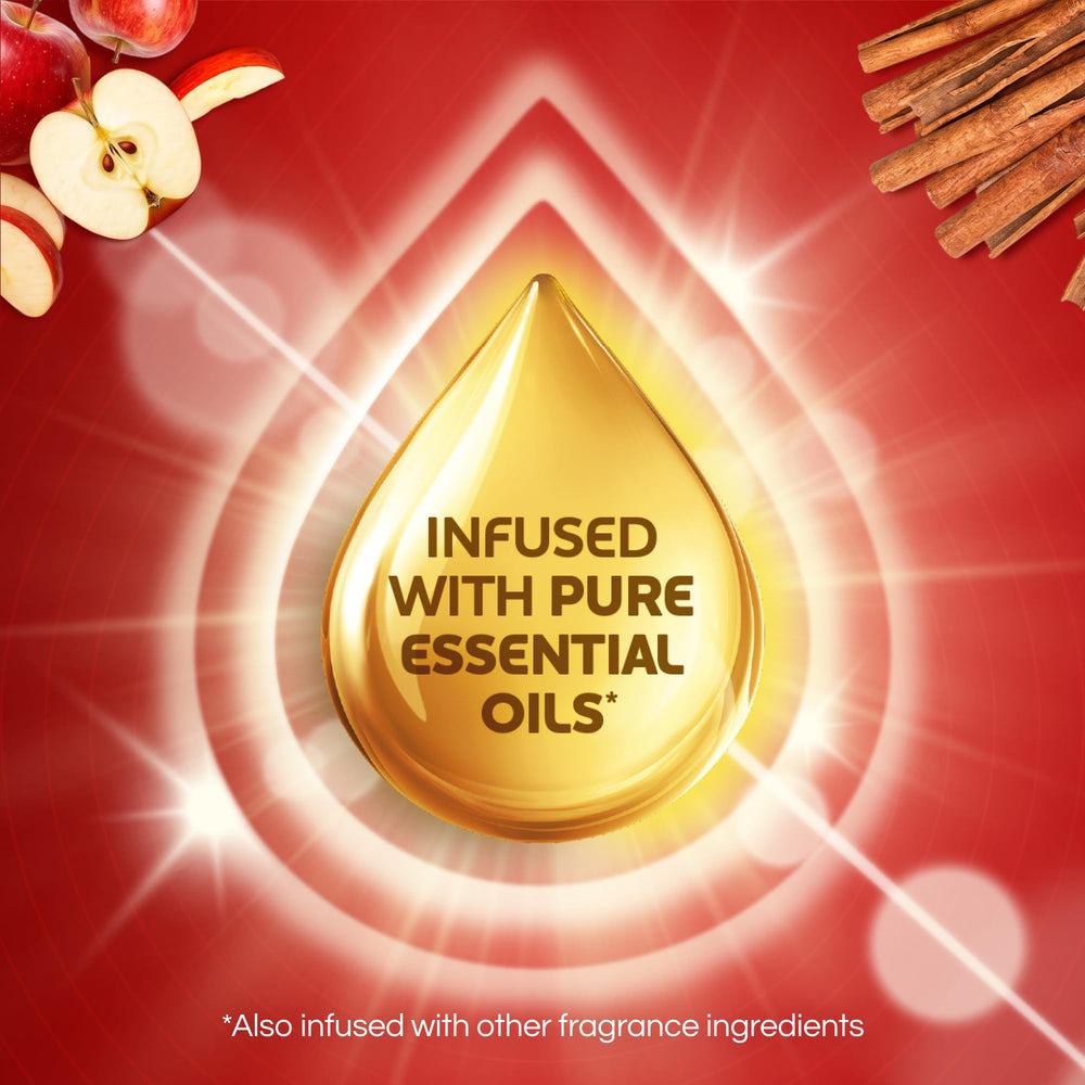 Air Wick ten refills arranged to show quantity and long-lasting fragrance value