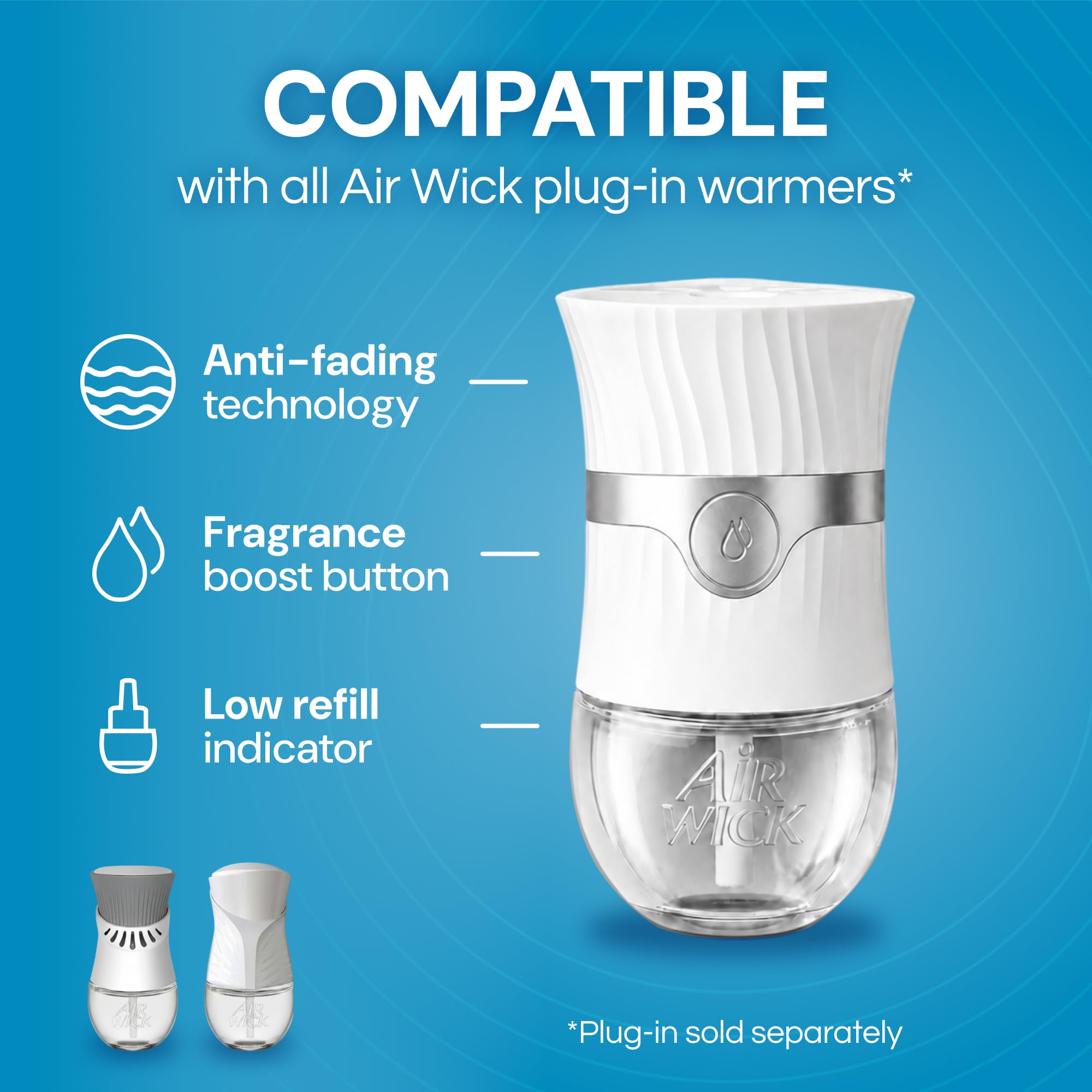 Air Wick refill creating a fresh bathroom atmosphere with clean scent