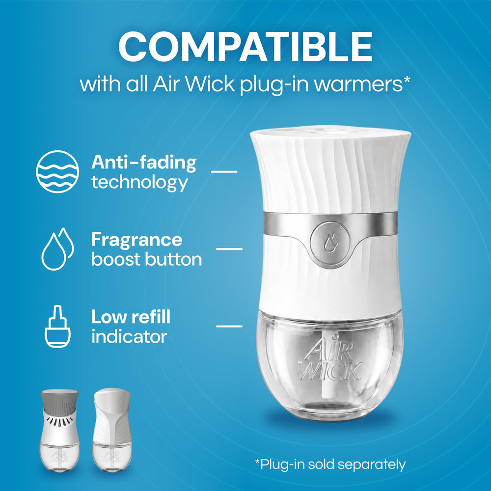 Air Wick refill creating a fresh bathroom atmosphere with clean scent