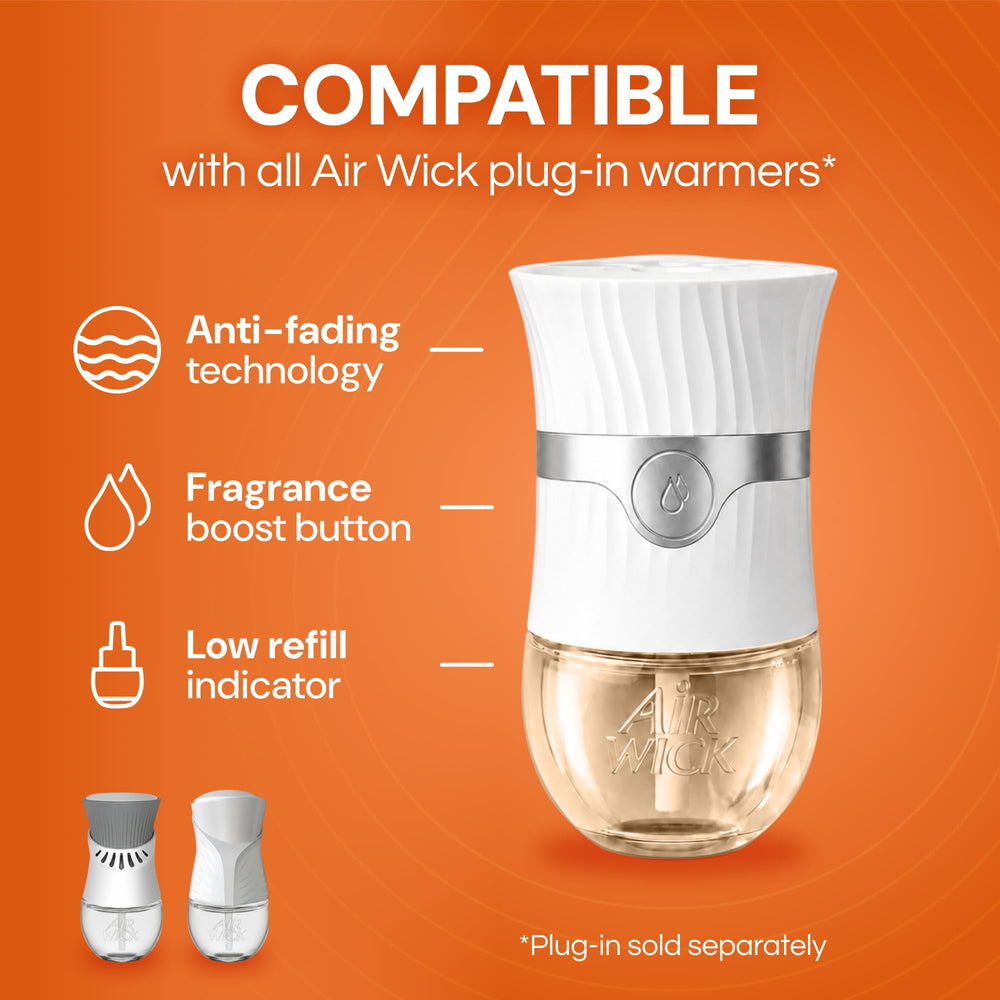 Air Wick oil drop detail showing texture and pure essential oils benefit