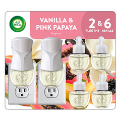 Air Wick front packaging of starter kit showing contents and scent benefits
