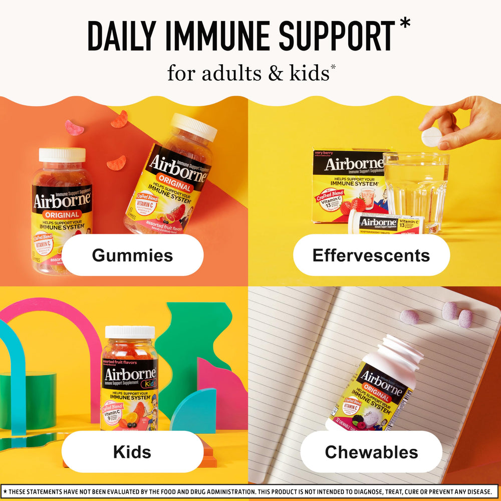 Airborne bottle tucked inside backpack for on-the-go immune support