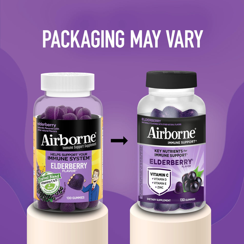 Child chewing an Airborne elderberry gummy demonstrating kid-friendly flavor
