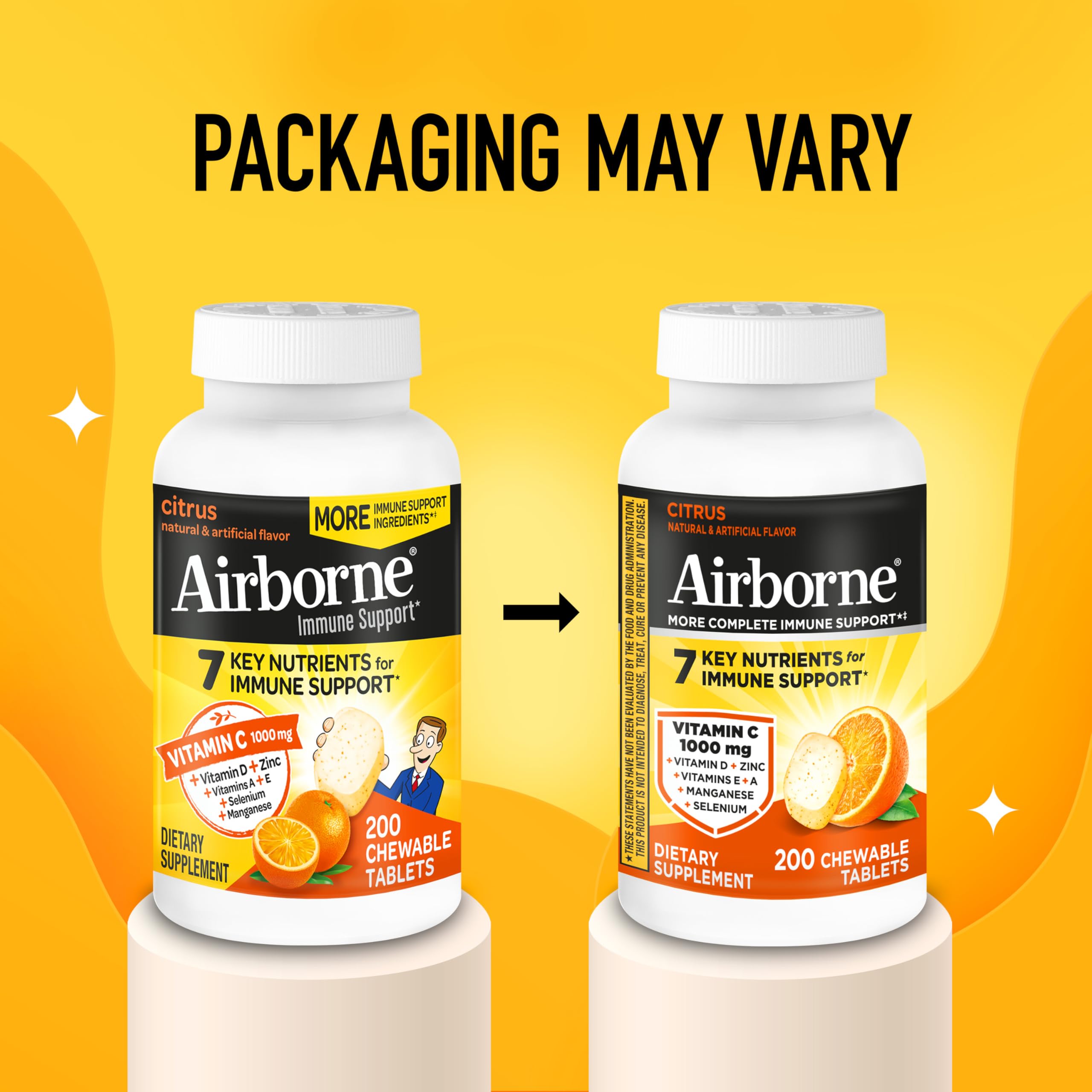 Airborne tablets in travel pill case pocket showing portability for busy lifestyles