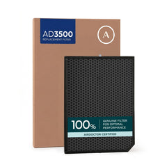 AIRDOCTOR carbon filter front view showing fit and OEM quality benefit