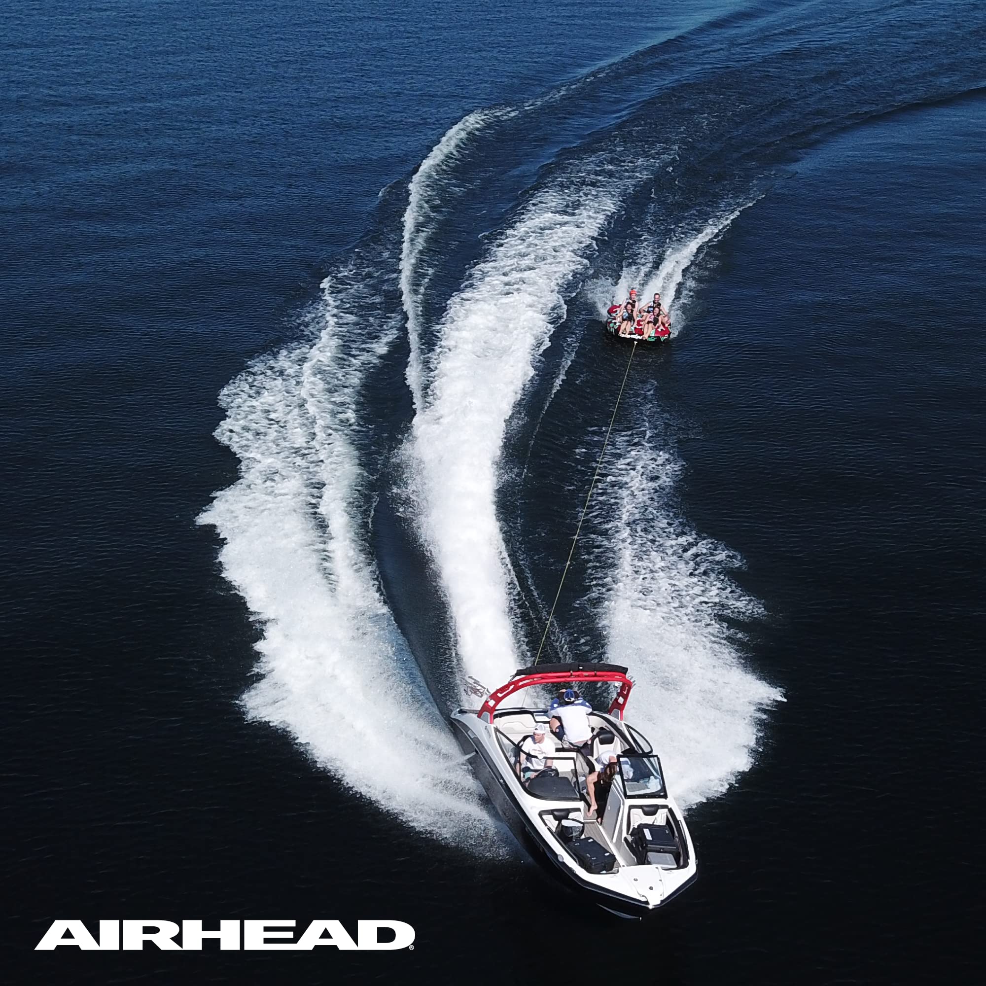 Airhead family tubing lifestyle shot showing enjoyment and dependable towing