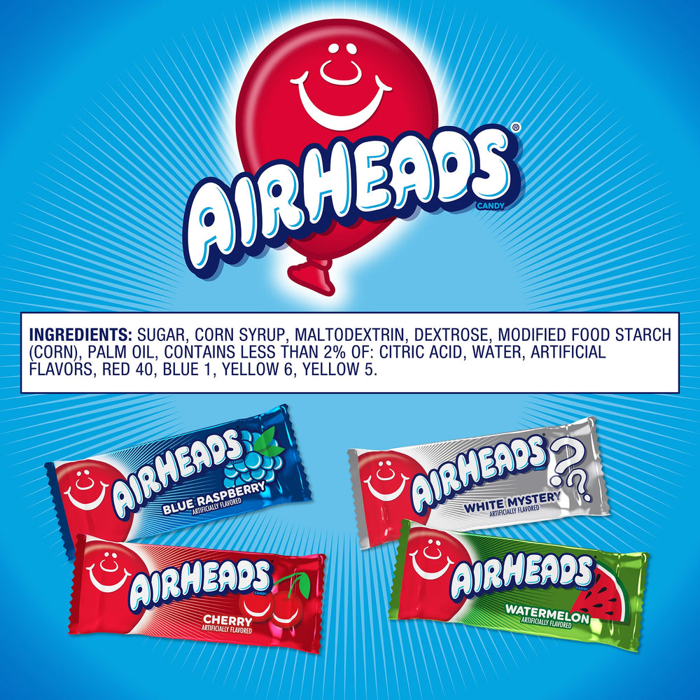 Airheads displayed at concession counter showing ideal snack station use