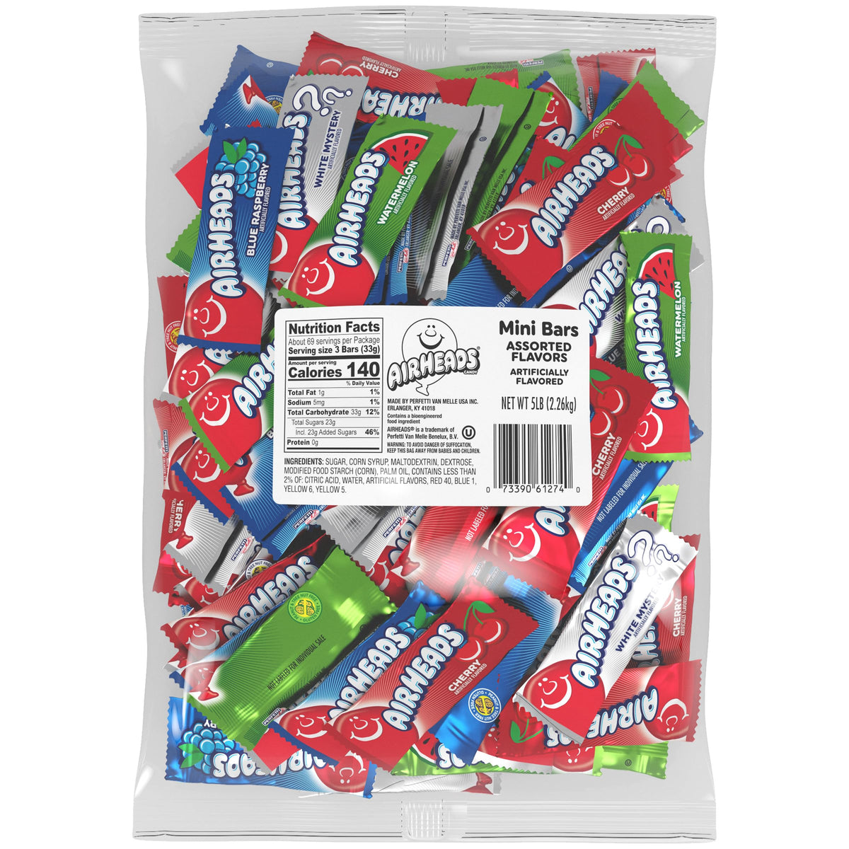 Airheads front packaging showing brand and weight for easy identification