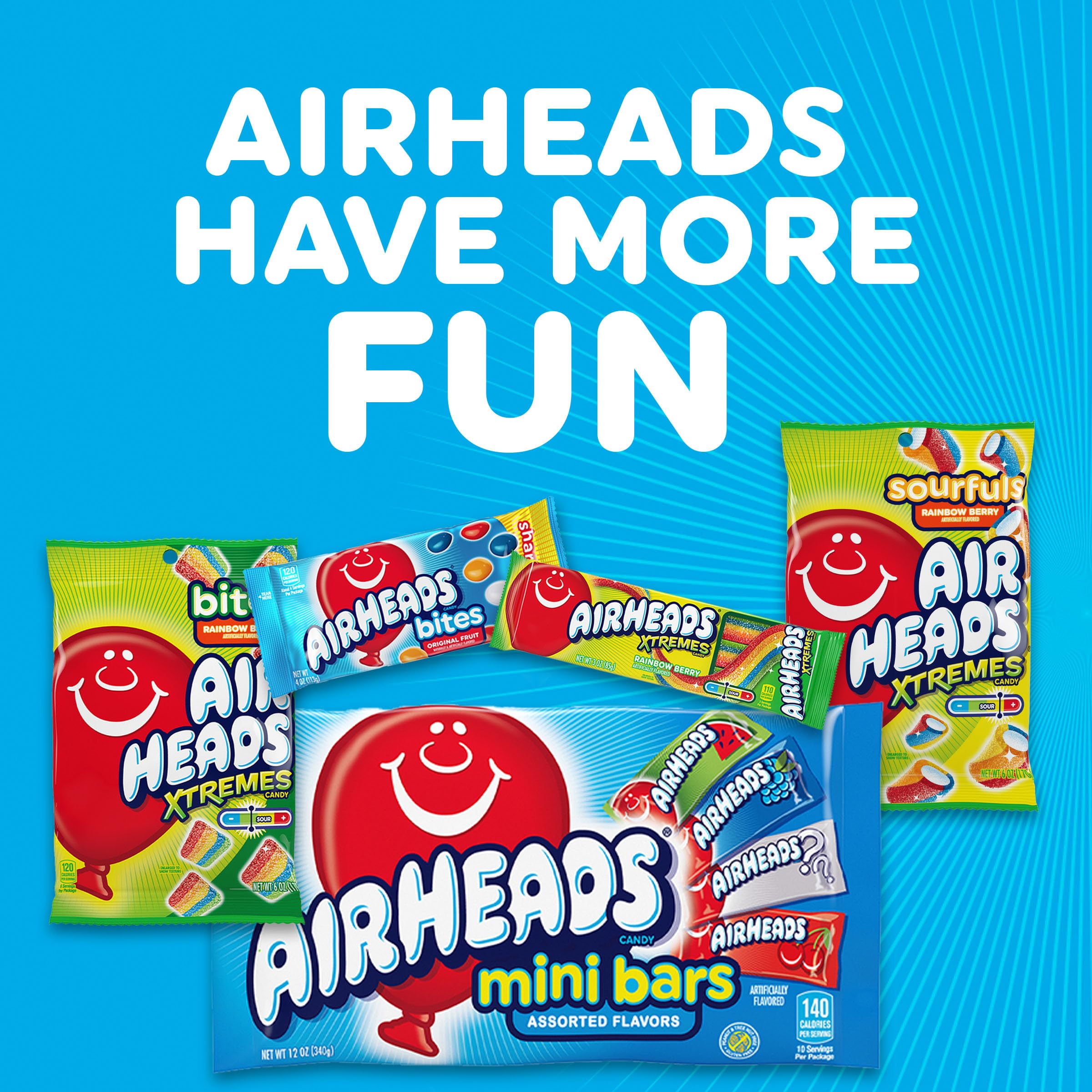 Closeup of Airheads label showing allergen and kosher information for safety