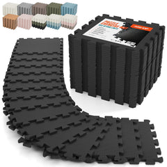 AIRHOP front packaging showing 18-piece puzzle mat set and benefits