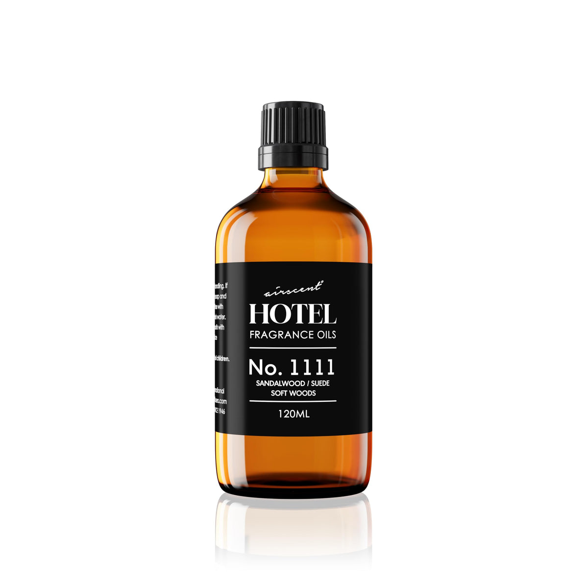 Air-Scent bottle front view showing elegant label and 120 mL volume benefit