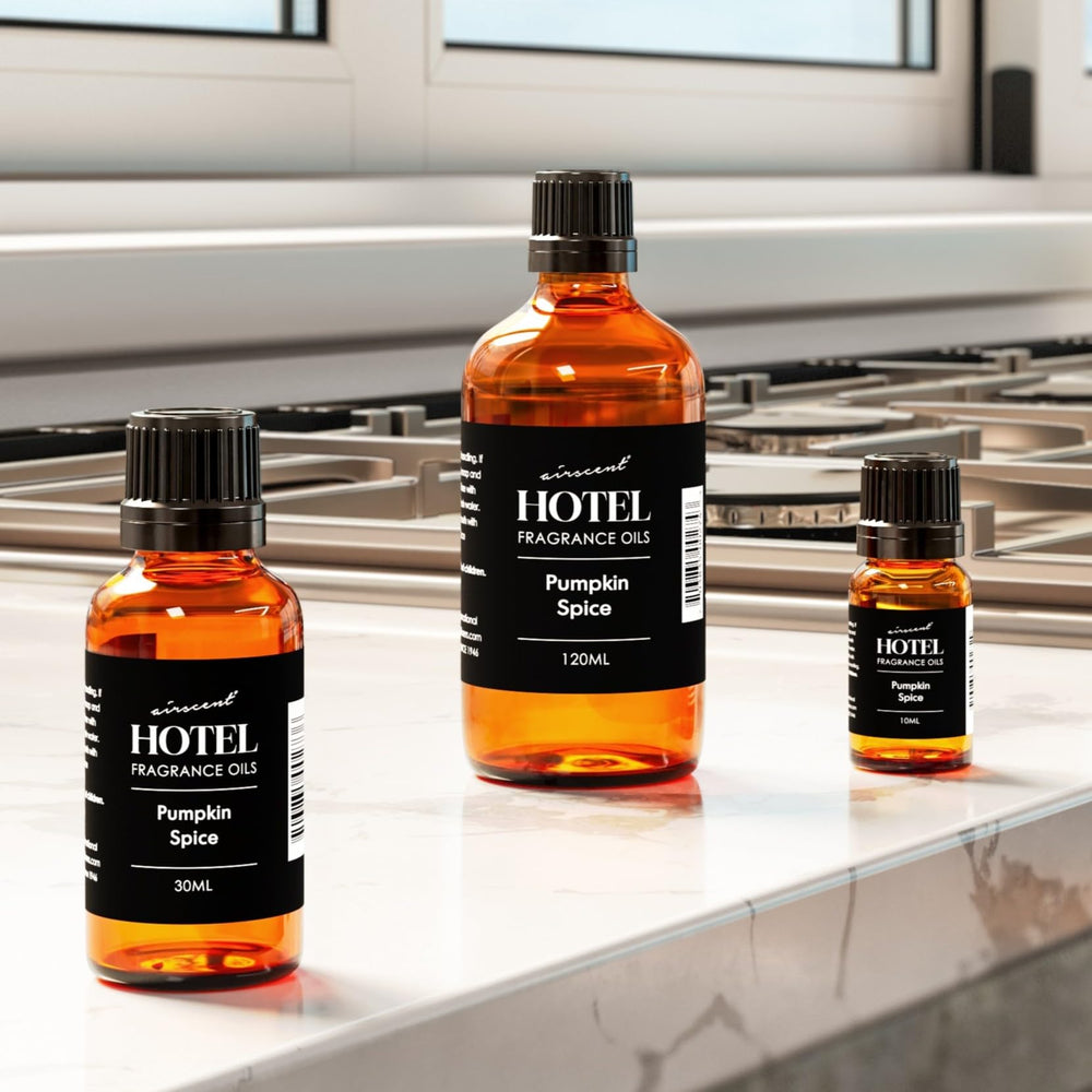 Air-Scent bottle on kitchen counter setting seasonal mood and cozy atmosphere benefit