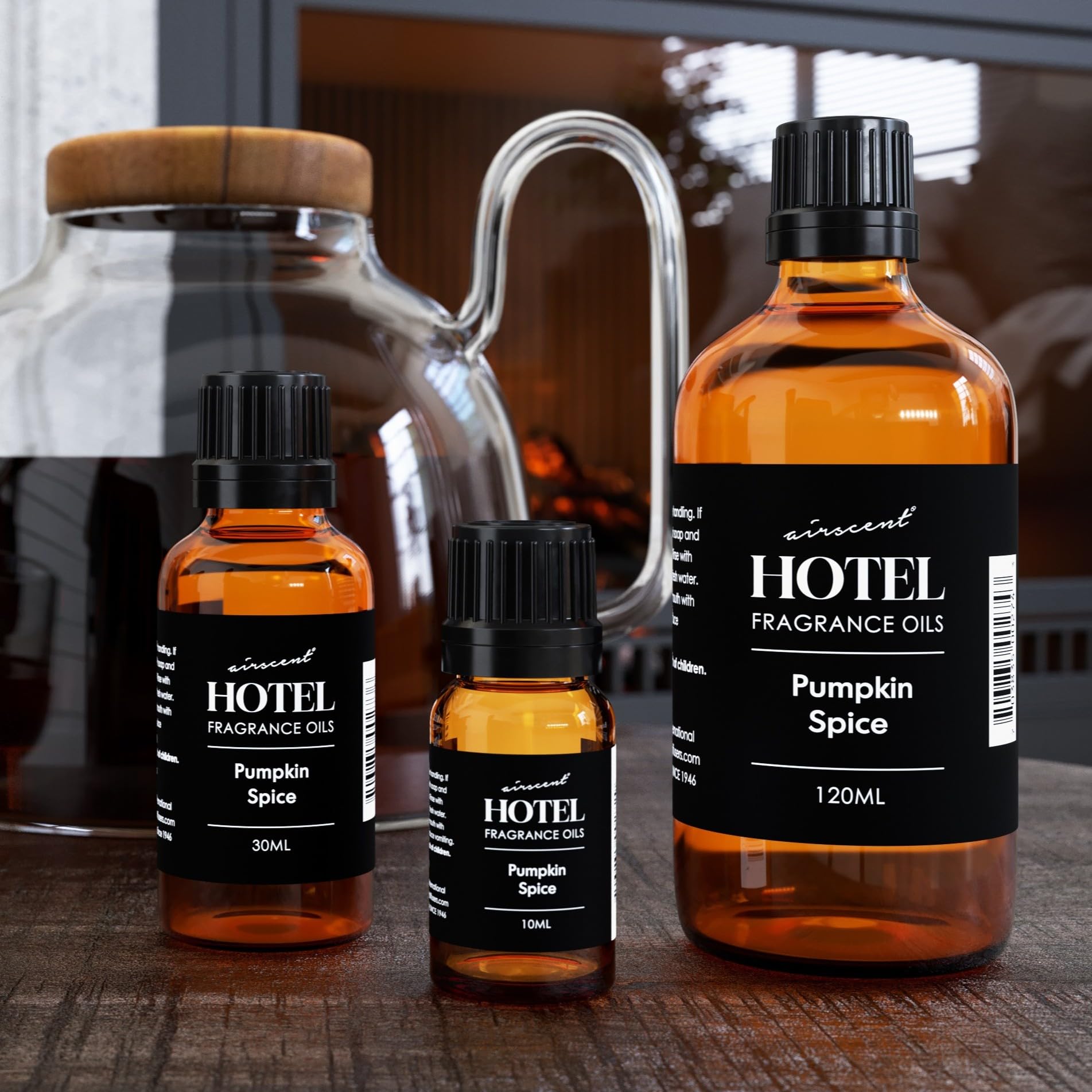 Air-Scent bottle beside measuring spoon showing accurate dosing and consistent results benefit