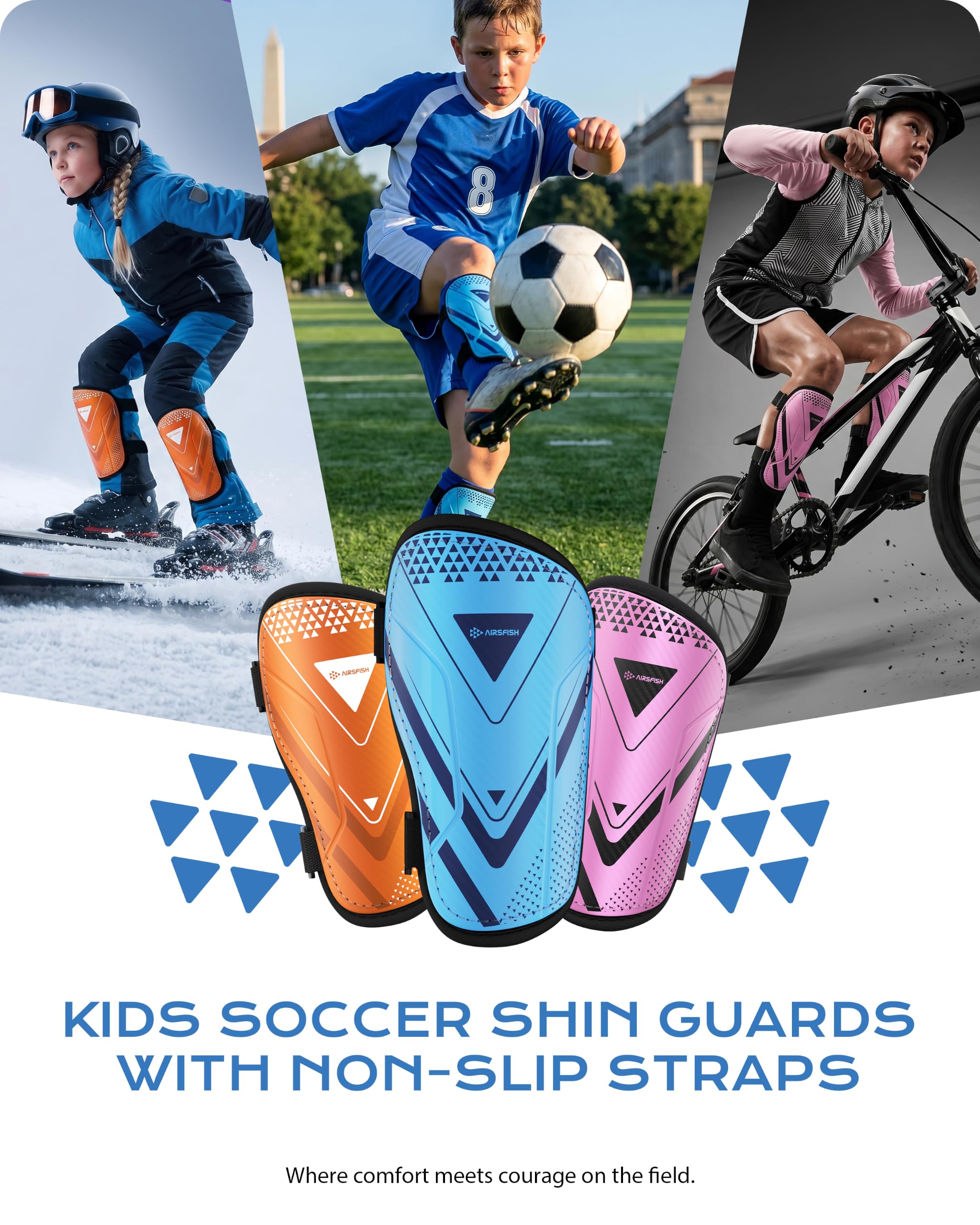 AirsFish worn during youth soccer game illustrating comfort and mobility