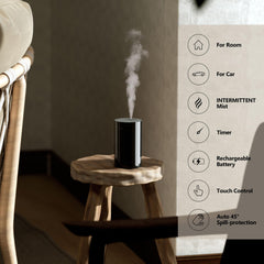 Airversa AN8 top control panel highlighting touch buttons and adjustable scent settings
