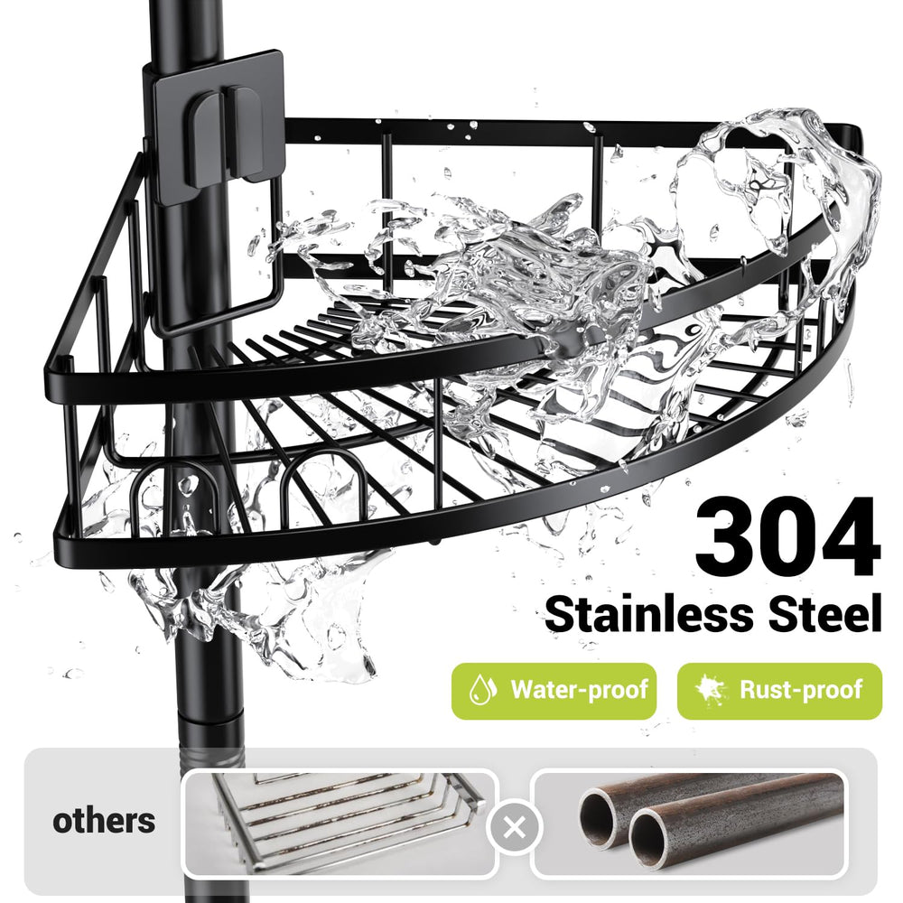 Aitatty close-up of stainless-steel finish and draining grid for fast water runoff