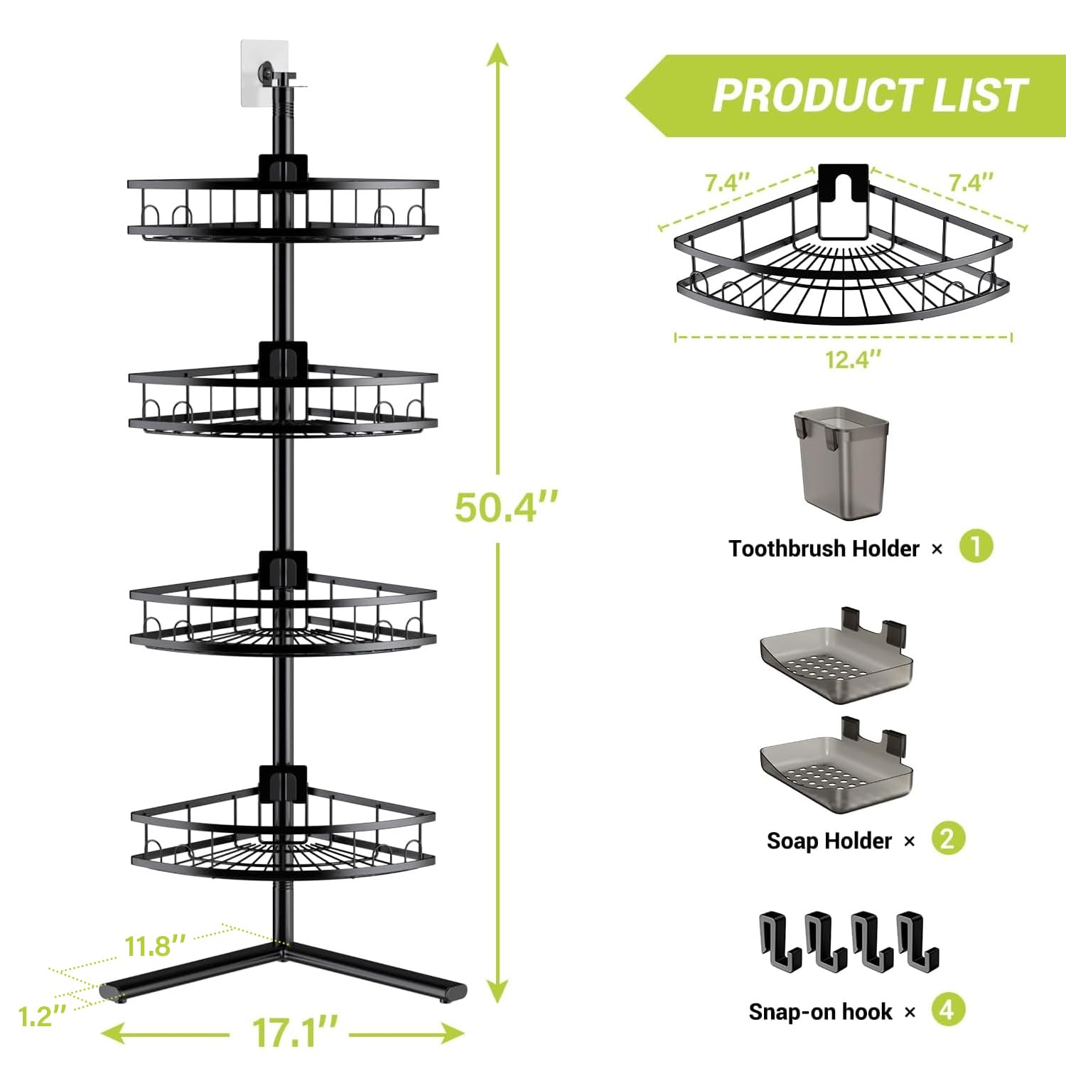 Aitatty disassembled parts illustrating tool-free installation and easy assembly
