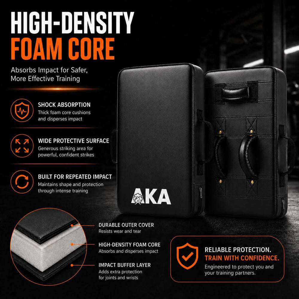 AKABIKE side profile highlighting thickness and durable impact foam benefits
