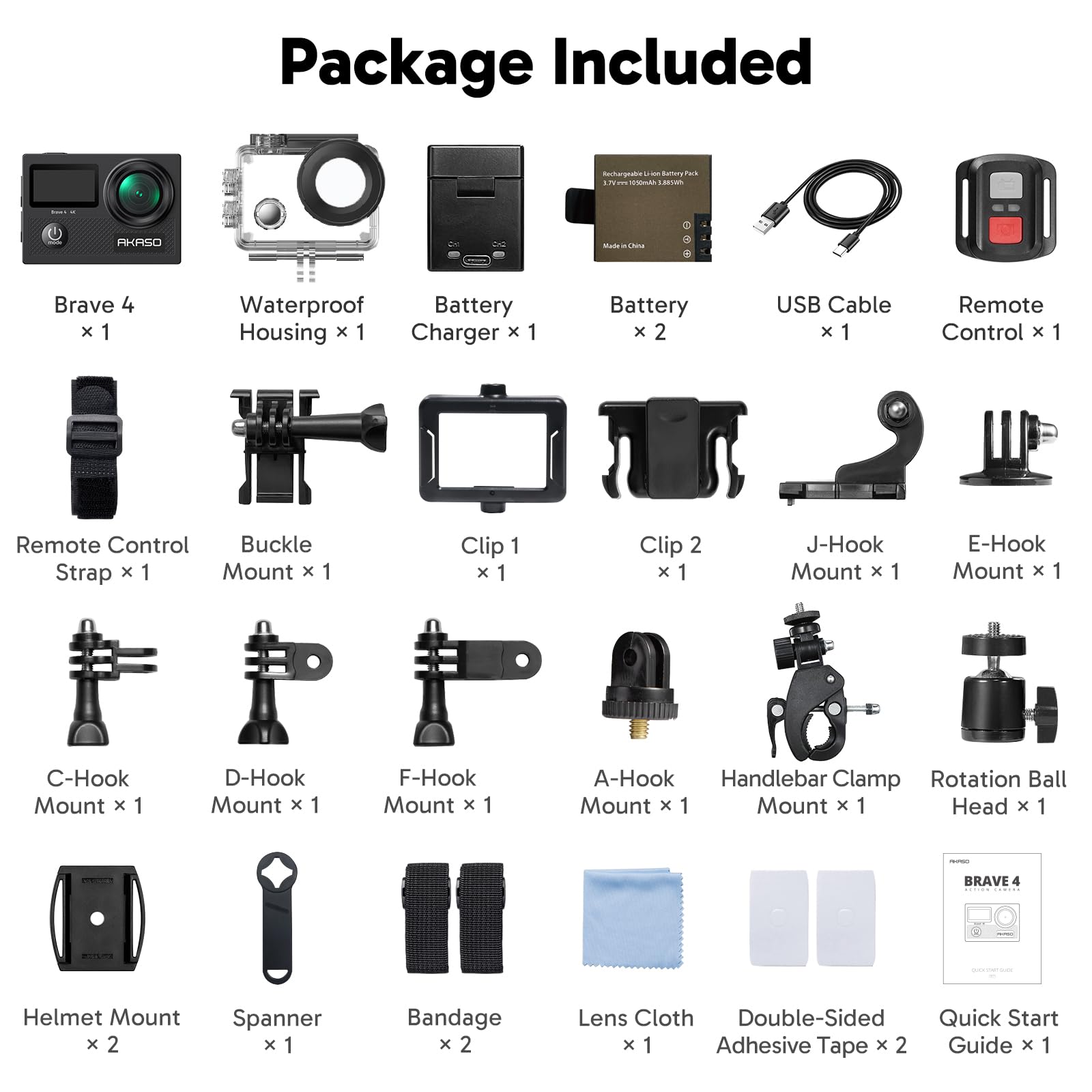 AKASO Brave 4 held in hand to show compact size and travel-friendly benefit