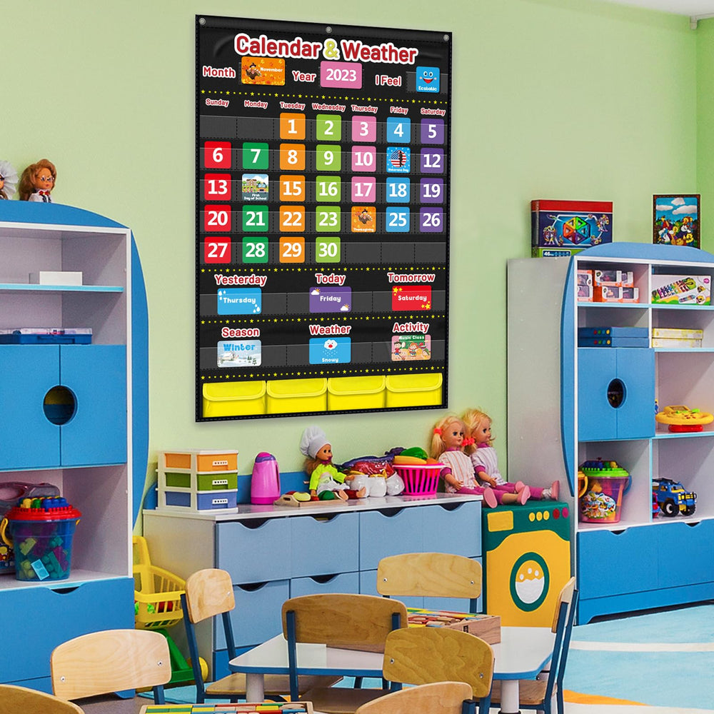 AKAYOK classroom display during morning routine showing student interaction and engagement