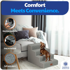 American Kennel Club close-up of lamb’s fleece cover offering soft traction