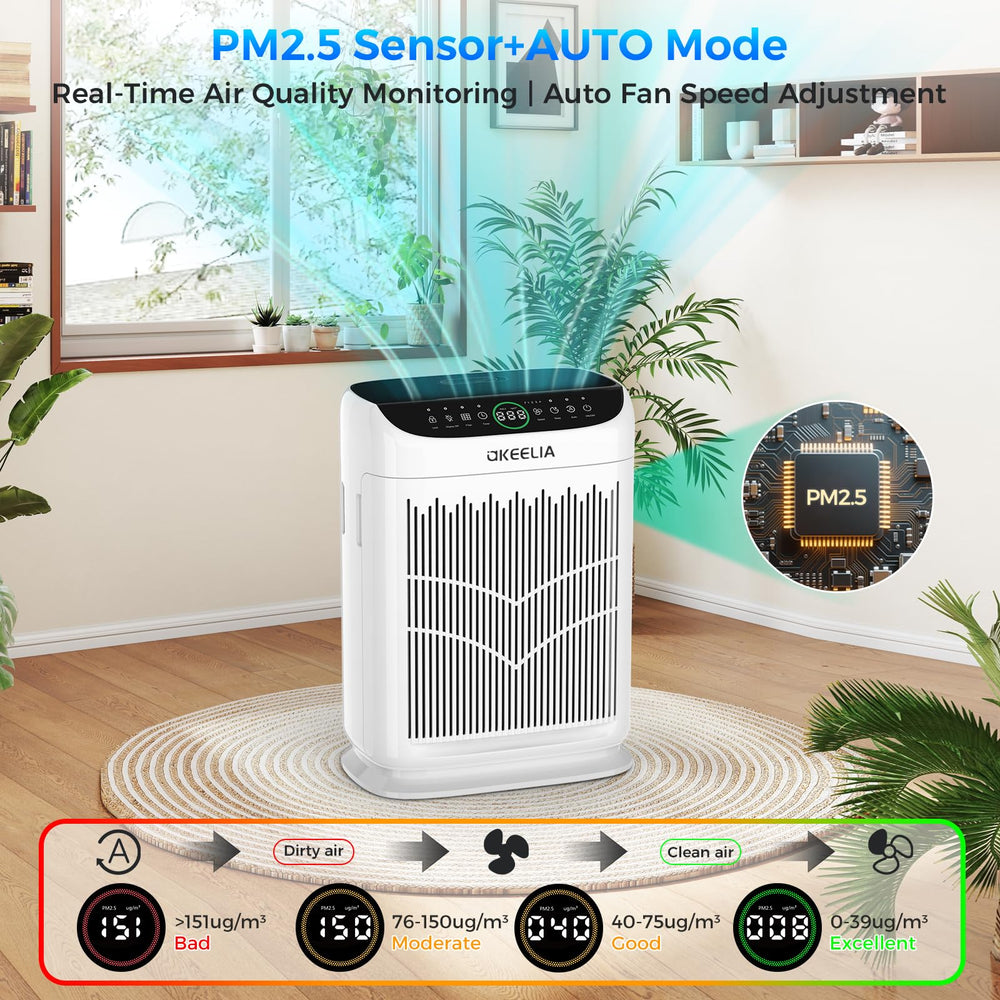 Akeelia washable pre-filter removed to show easy cleaning and cost savings