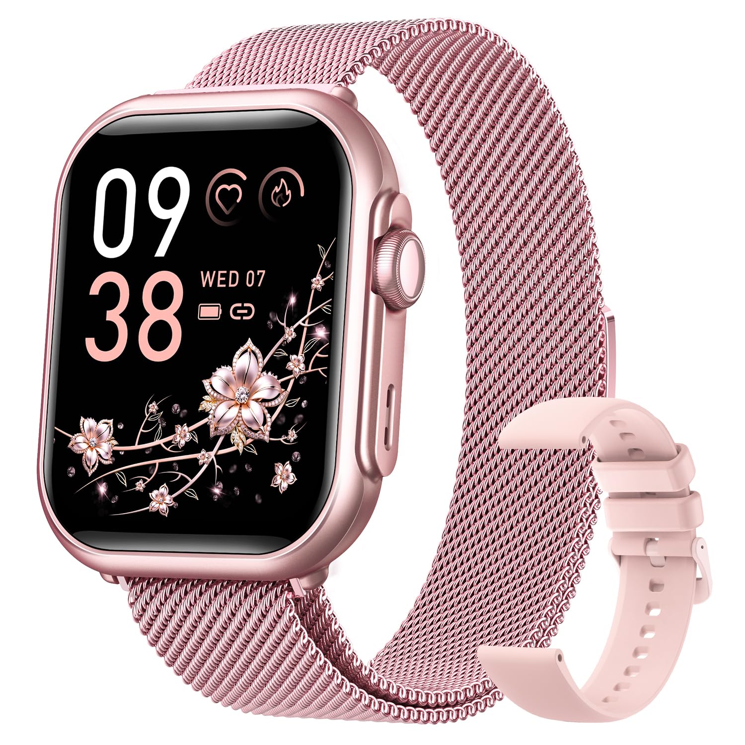 AKUMAKA G62 front display showing colorful watch face and benefit of clear viewing