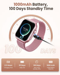 AKUMAKA G62 metal and silicone bands included for versatile styling and comfort