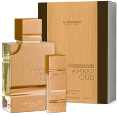 Al Haramain front bottle shot showing elegant packaging and premium look