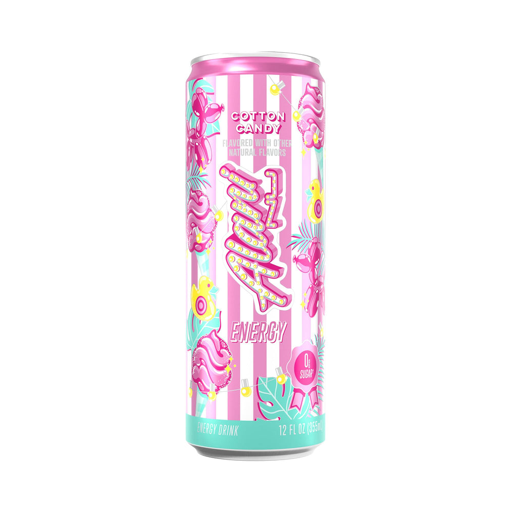 Alani Nu can in gym bag showing portability for pre-workout energy