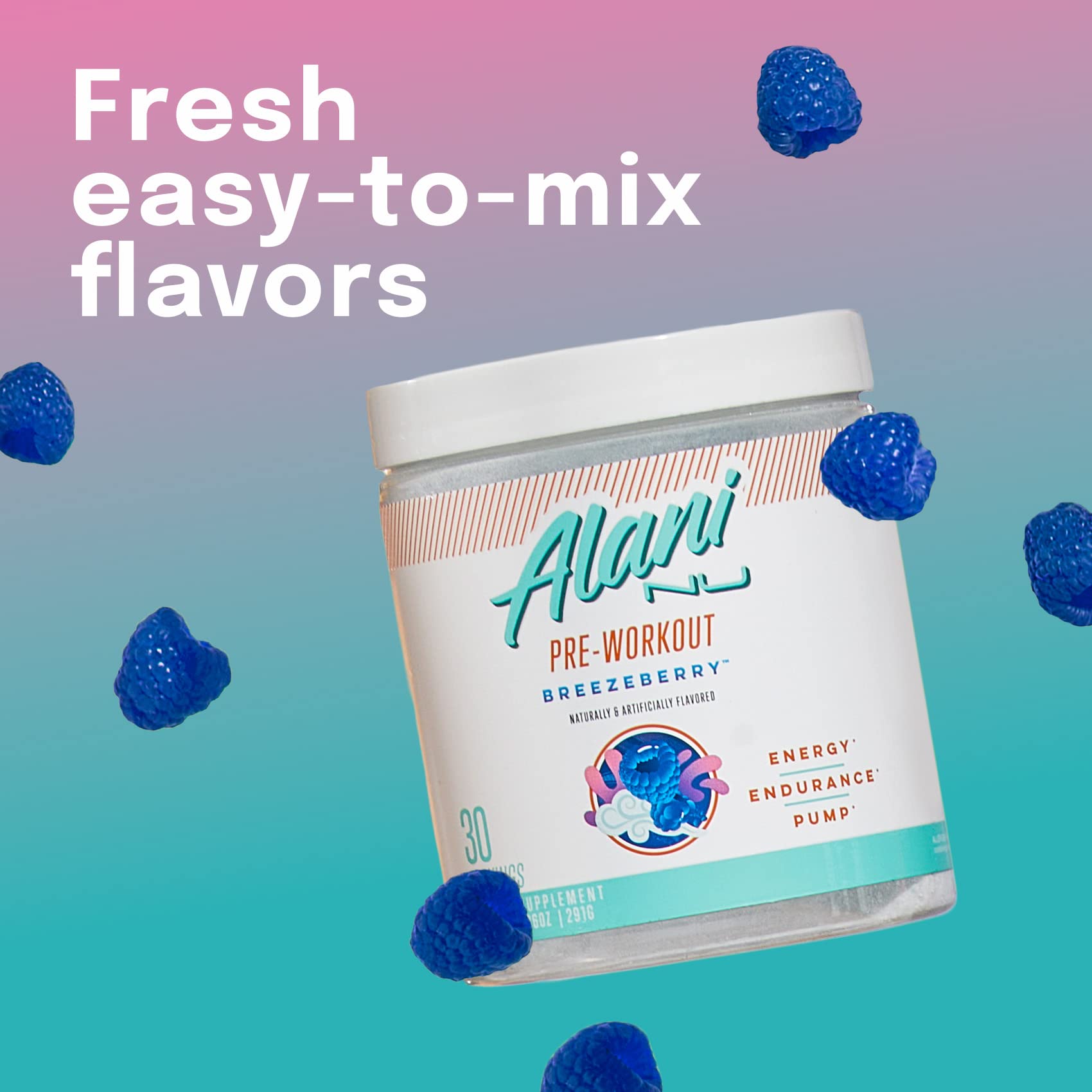 Alani Nu ingredient label detail showing transparent formula and key compounds